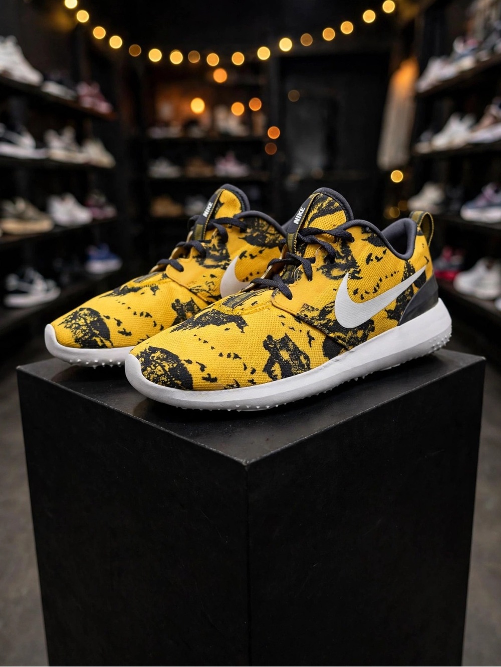 Nike Roshe G Women's Golf Shoes "Yellow/Navy Birds" (2019) W11/M9.5